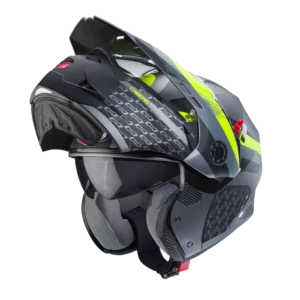 CABERG TOURMAX X SARABE MATT GUN METAL/BLACK/YELLOW FLUO