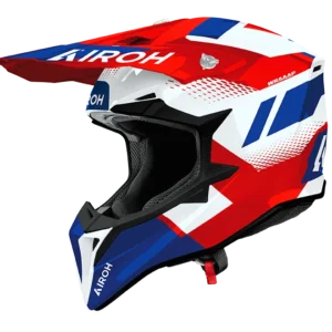 AIROH WRAAAP VISION RED/BLUE GLOSS