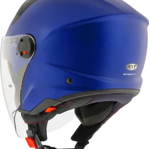 KYT D-CITY PLAIN MATT BLUE METAL