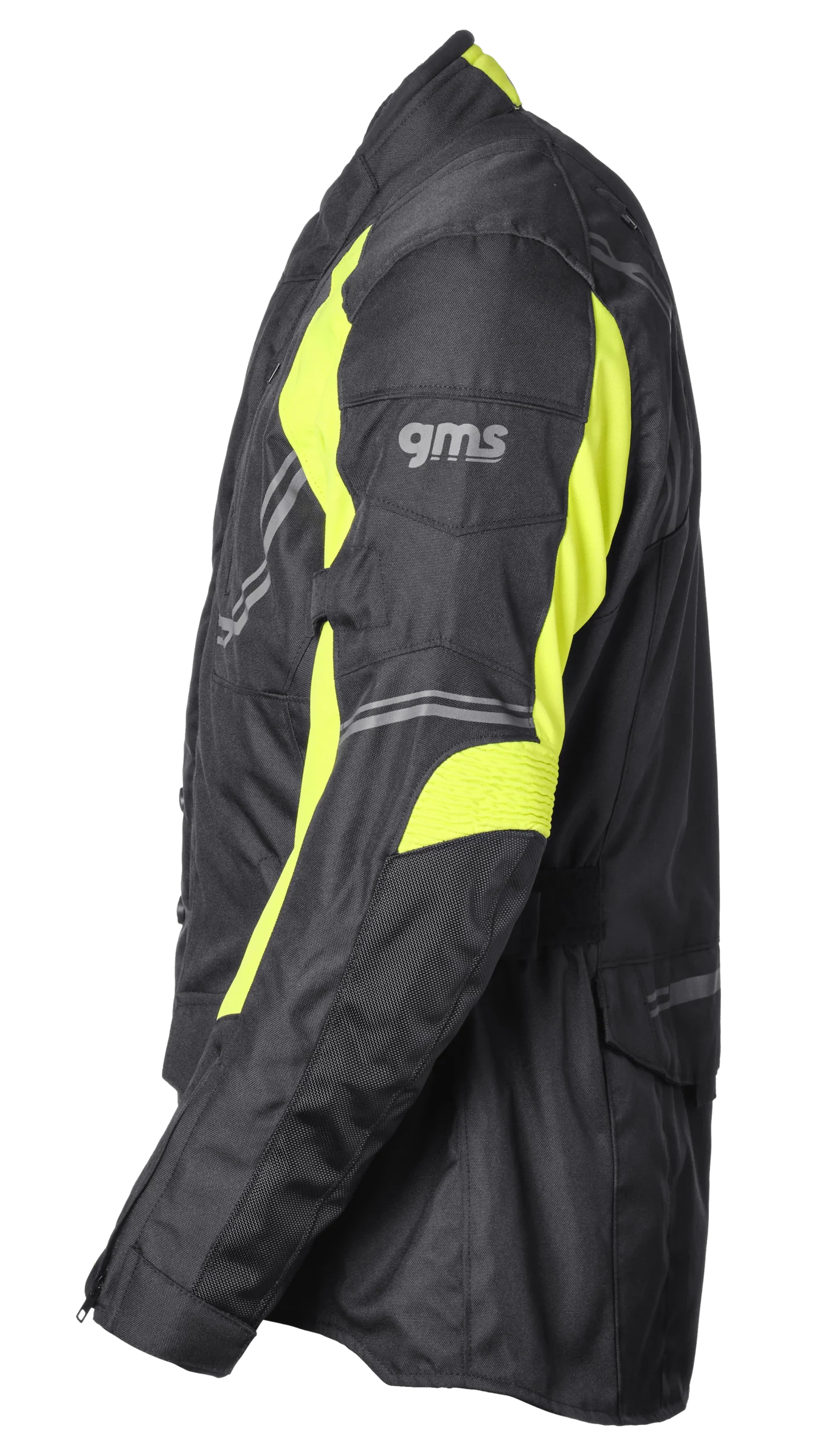 GMS TAYLOR MAN JACKET BLACK/FLUO YELLOW - Imagen 2
