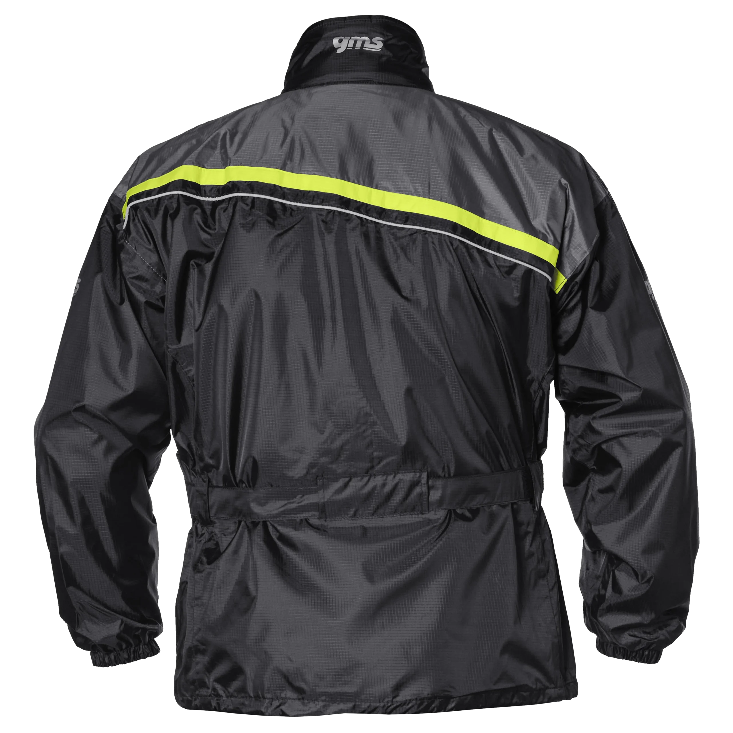 GMS DOUGLAS RAIN JACKET BLACK/FLUO YELLOW